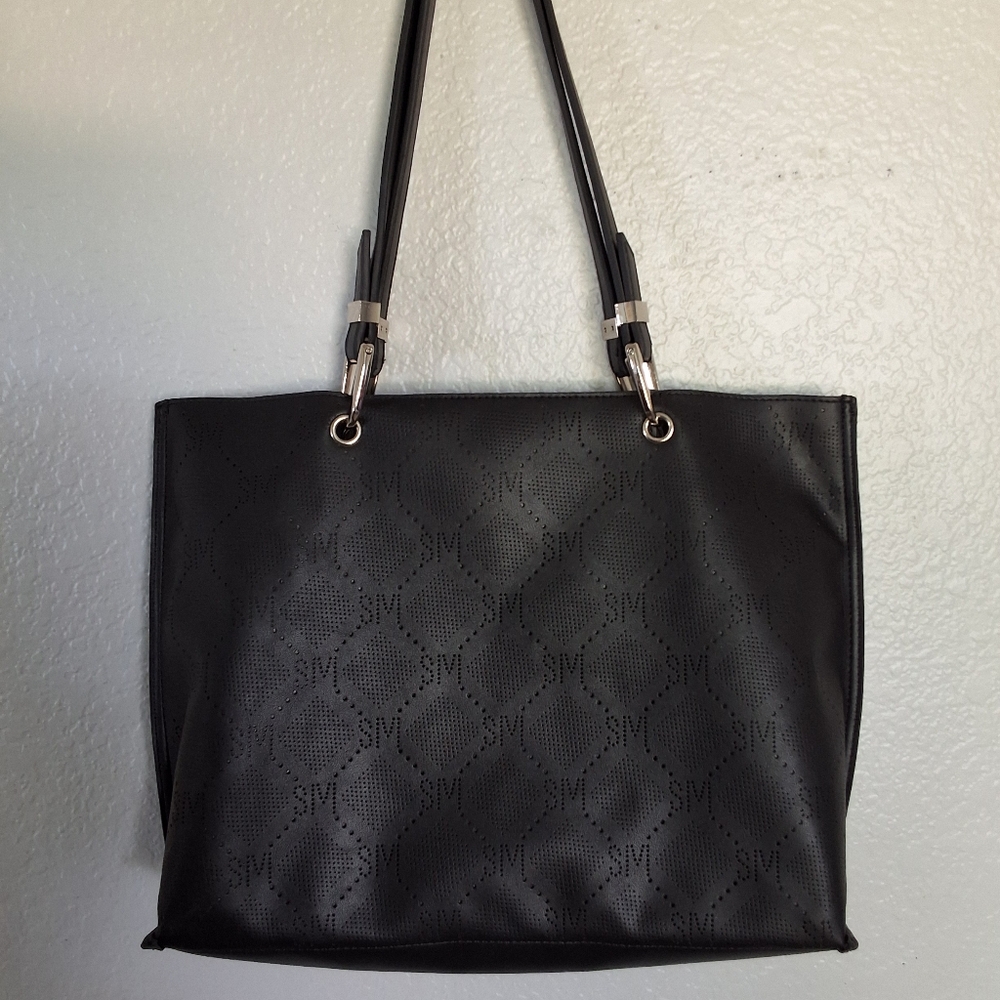 Steve Madden Black Tote Excellent Condition - Picture 2 of 6
